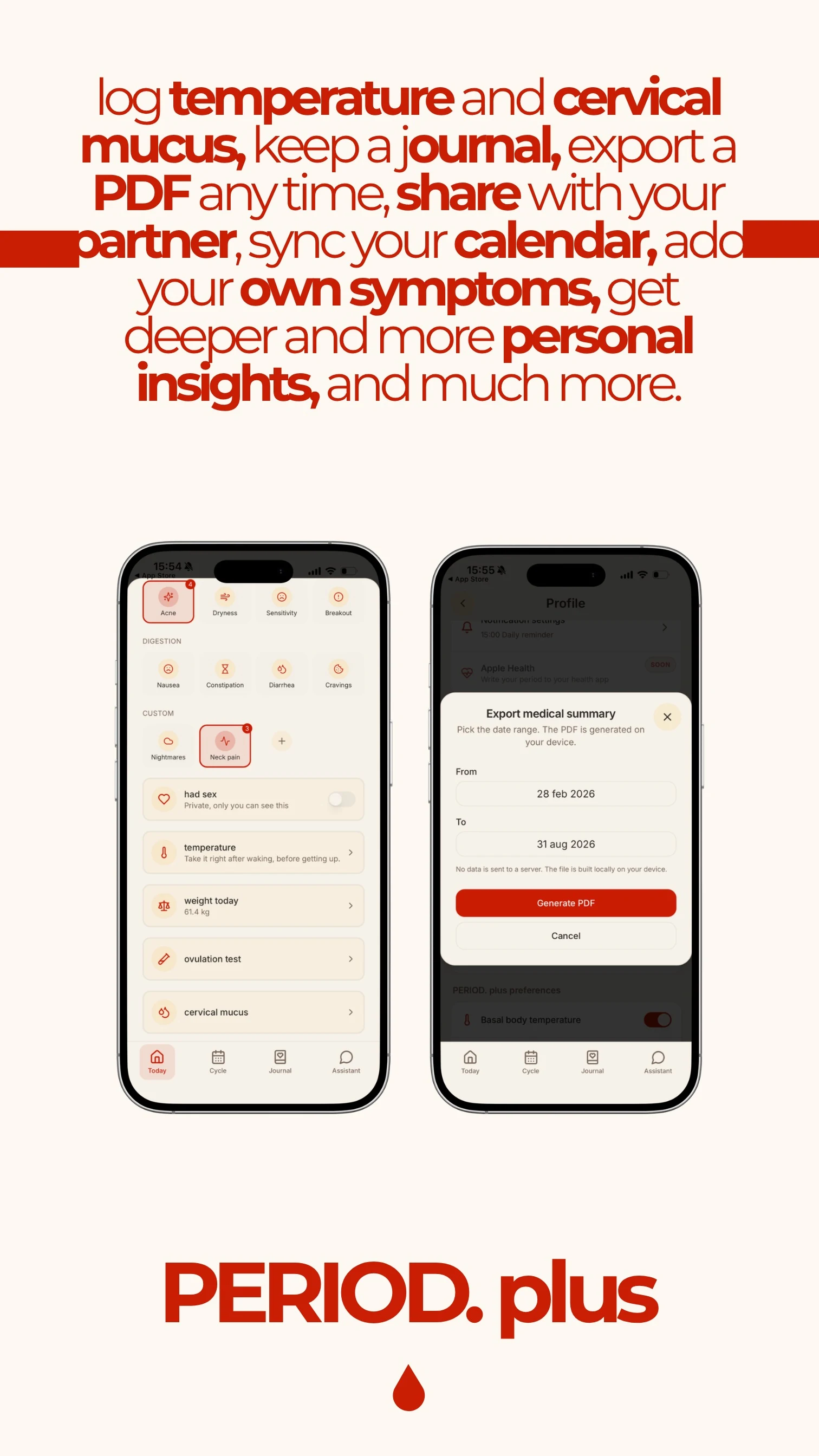 PERIOD. Cycle & Period Tracker screenshot