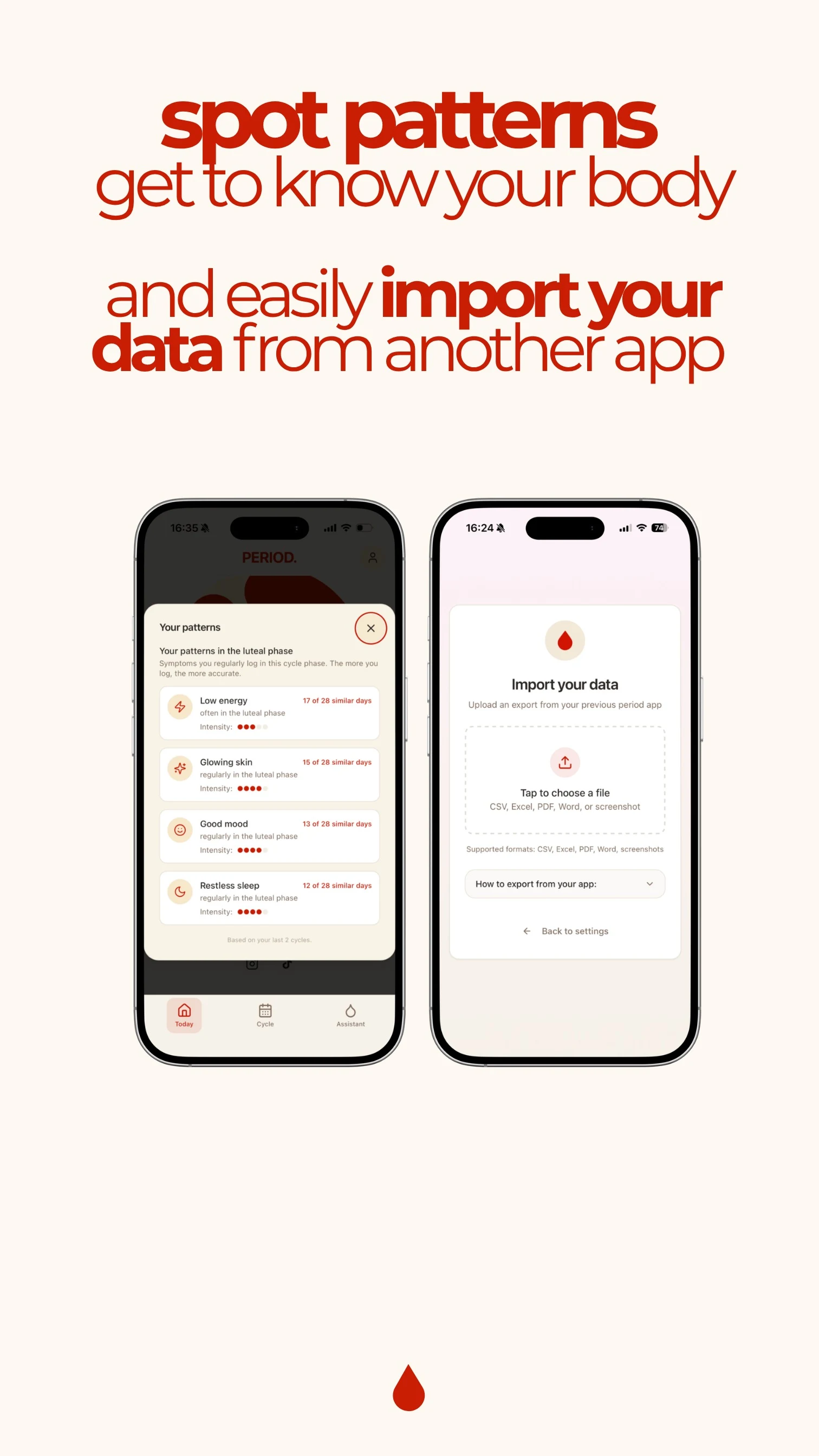PERIOD. Cycle & Period Tracker screenshot