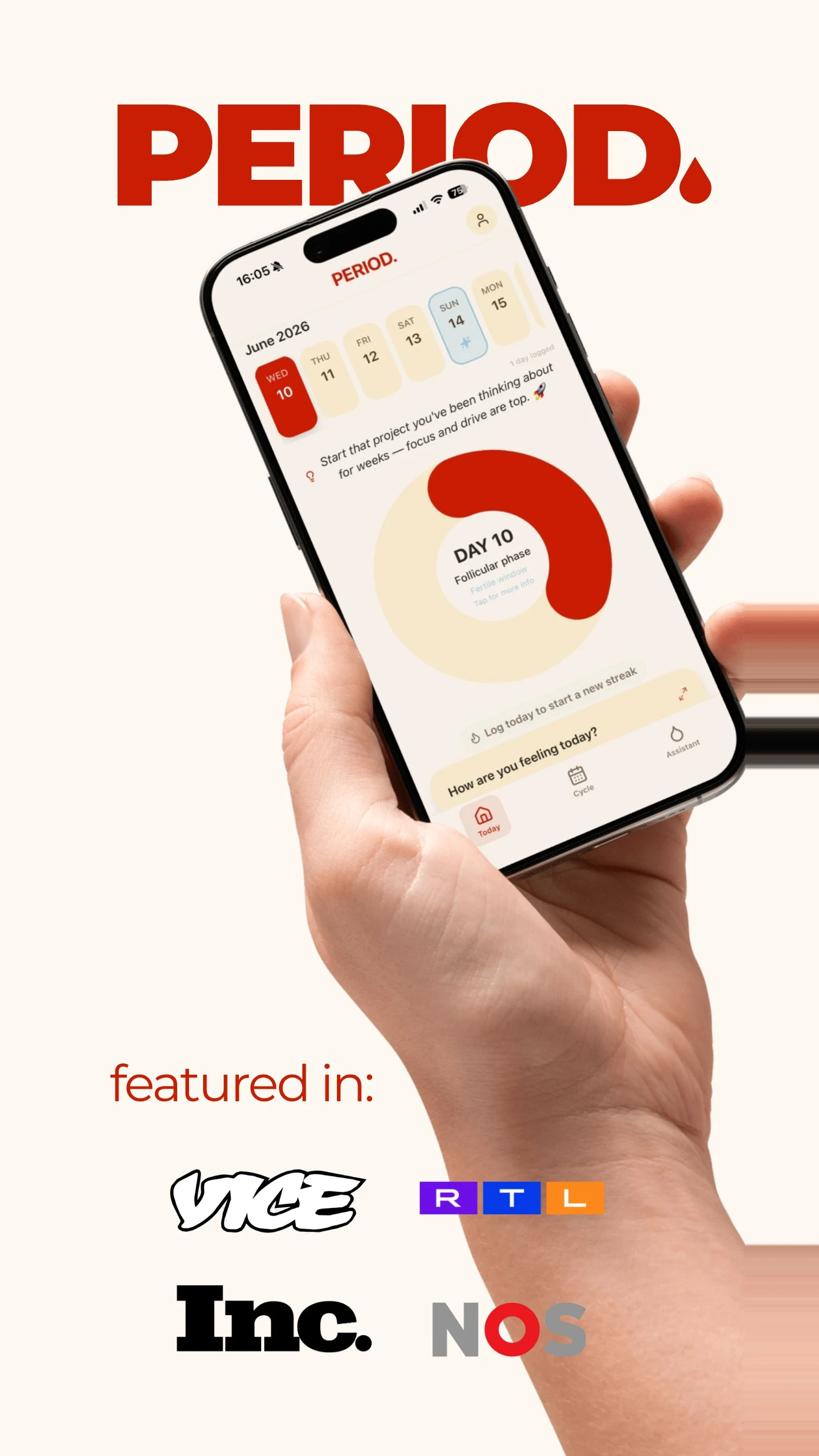 PERIOD. Cycle & Period Tracker screenshot